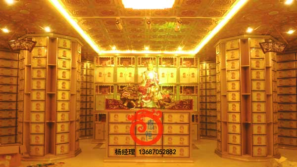 寺廟殯儀館裝修骨灰存放樓工程實景圖(17)